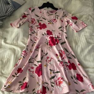Pink Flower Dress